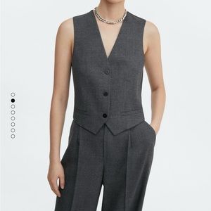 Mango Structured Suit Vest